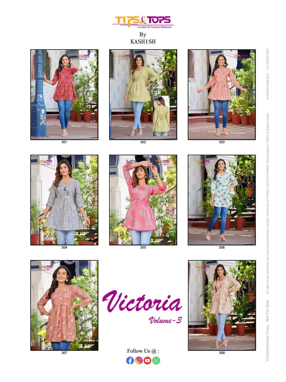 Victoria Vol 3 By Tips And Tops Western Ladies Top Catalog
